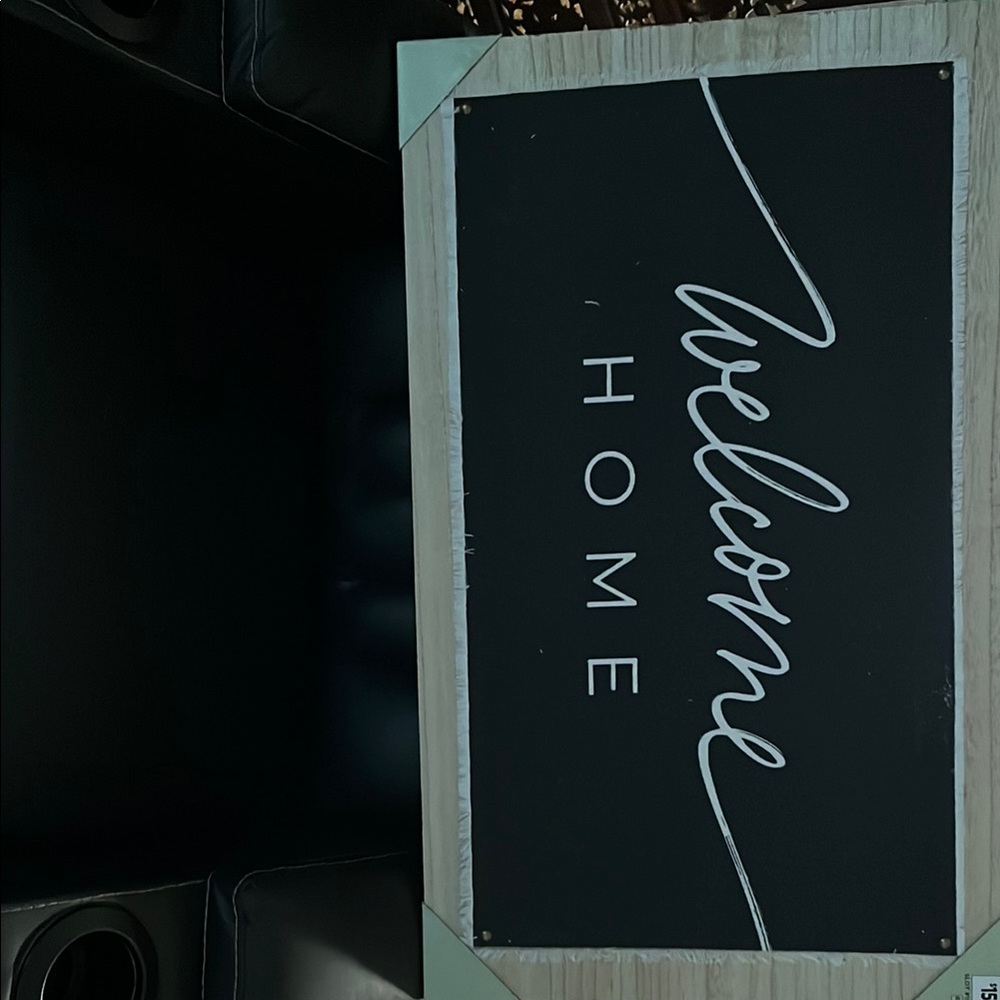 Chic Black and White Welcome Sign